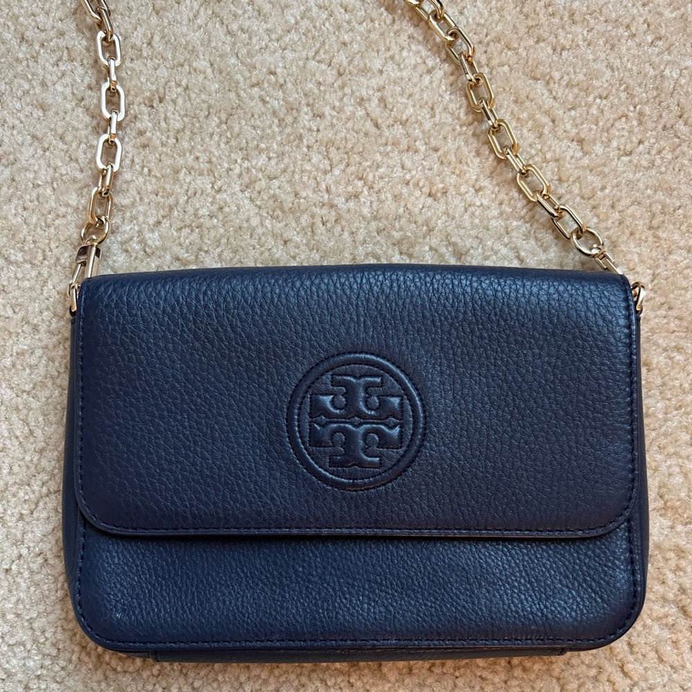Tory Burch Navy Blue Cross Body Bag